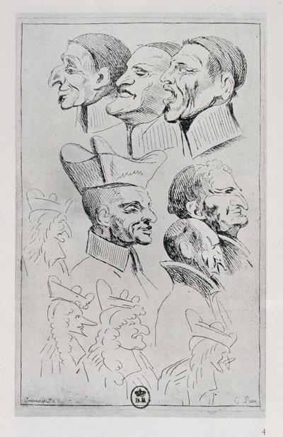 似顔絵のイエズス会の人物、1762年頃 作： Jean Baptiste Jouvenet